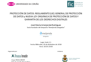 Cartel Charla Protección de Datos