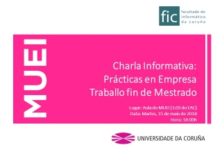 MUEI. Charla informativa: Prácticas en Empresa y Trabajo Fin de Máster